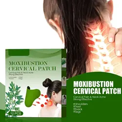 Moxibustion Patch For Neck Moxibustion Patch For Neck Mugwort Heat Patches Wormwood Sticker For Neck Shoulder Back Waist Hand