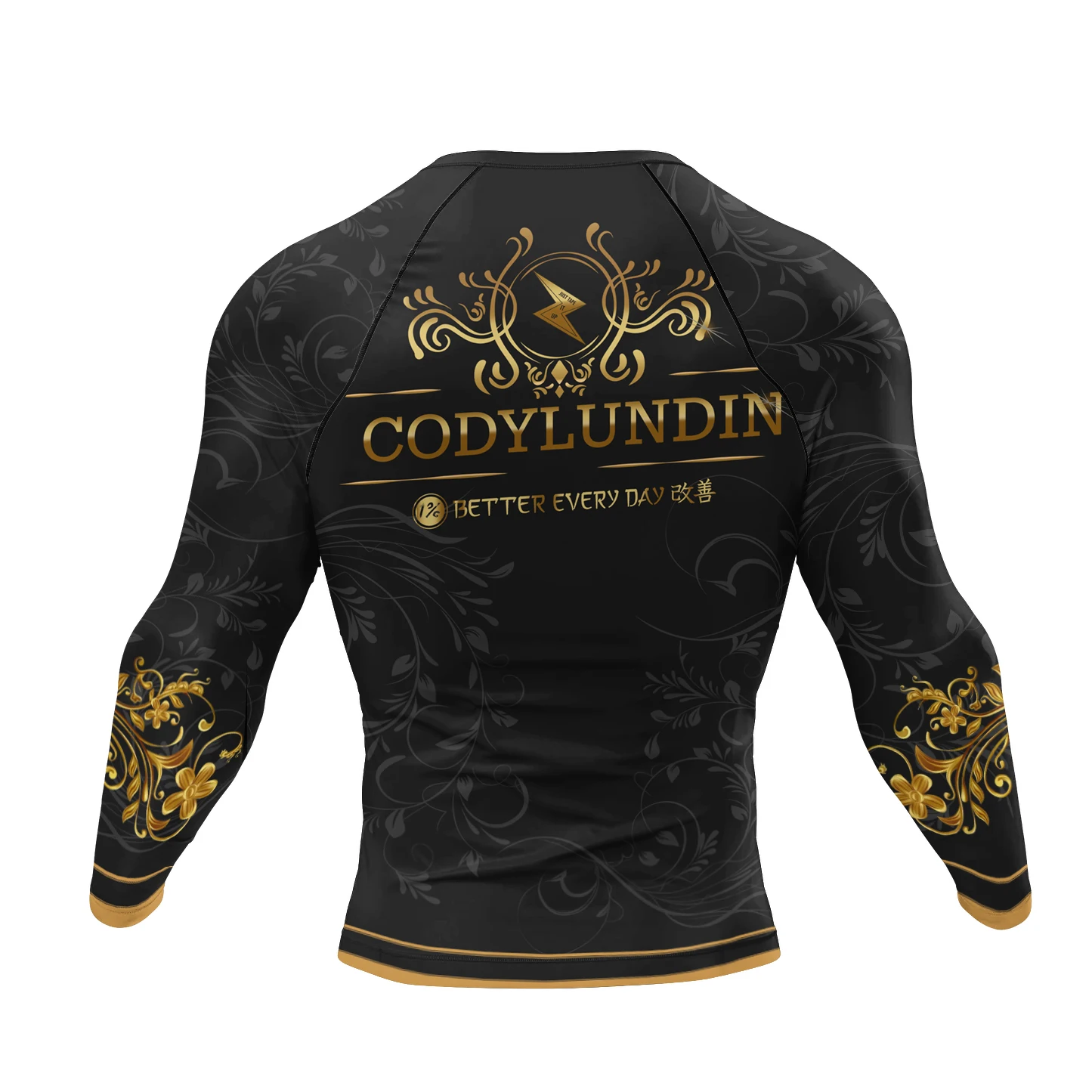 CODY LUNDIN Men Stappling Shirts BJJ Rashguard No Gi Jiu jitsu T-shirts Uv Protection Compression Grappling Fight Boxing Jersey