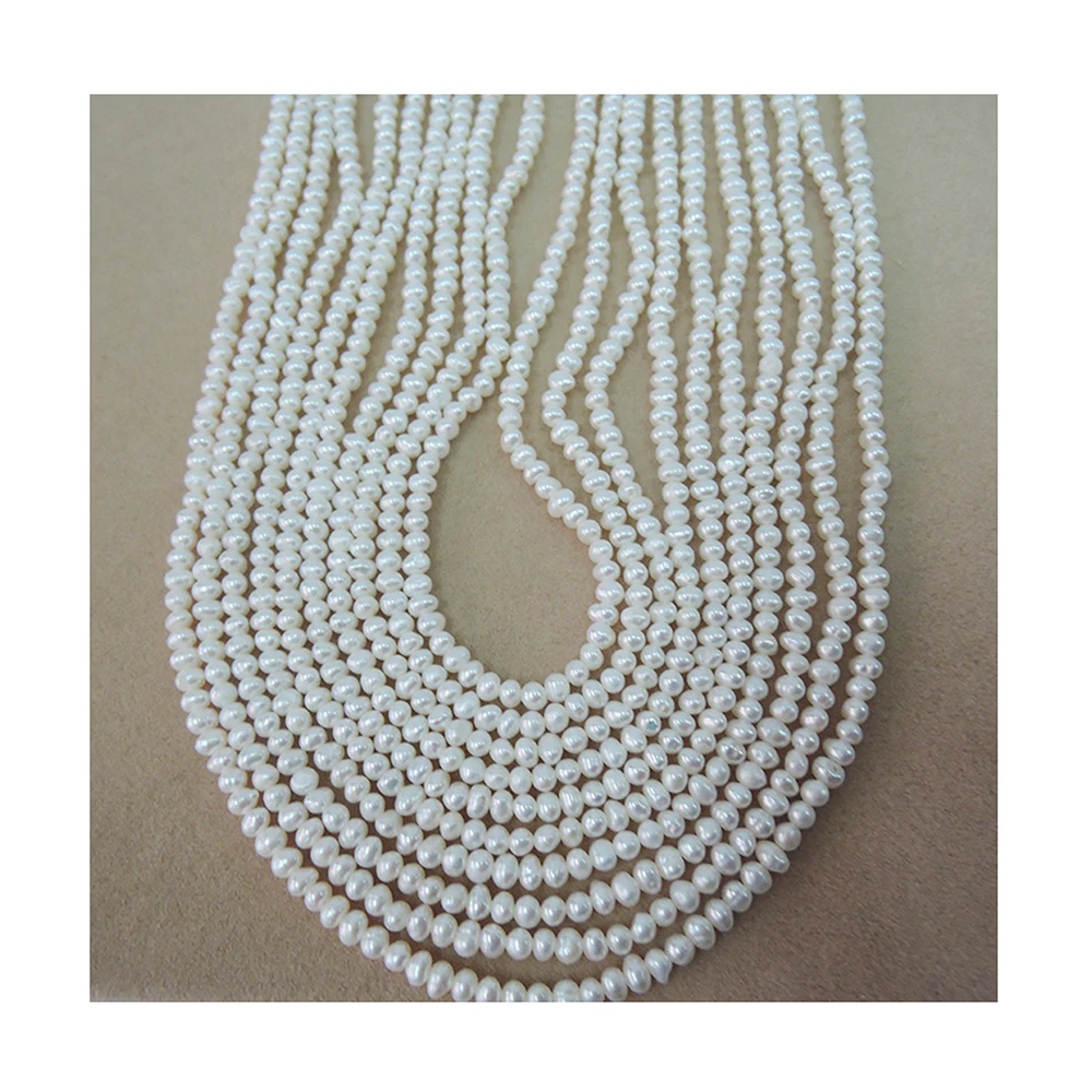 4-5 mm MINI FRESHWATER near round PEARL BEADS,100% NATURE freshwater pearl material with near round shape-AA quality-2-5 MM