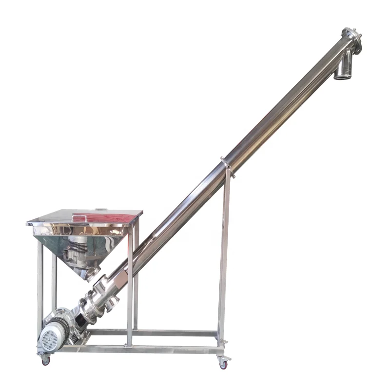 DZJX Carbon Stainless Steel Food Grade Powder U Type Auger Conveyors Diy Endless Screw Conveyor for Sand