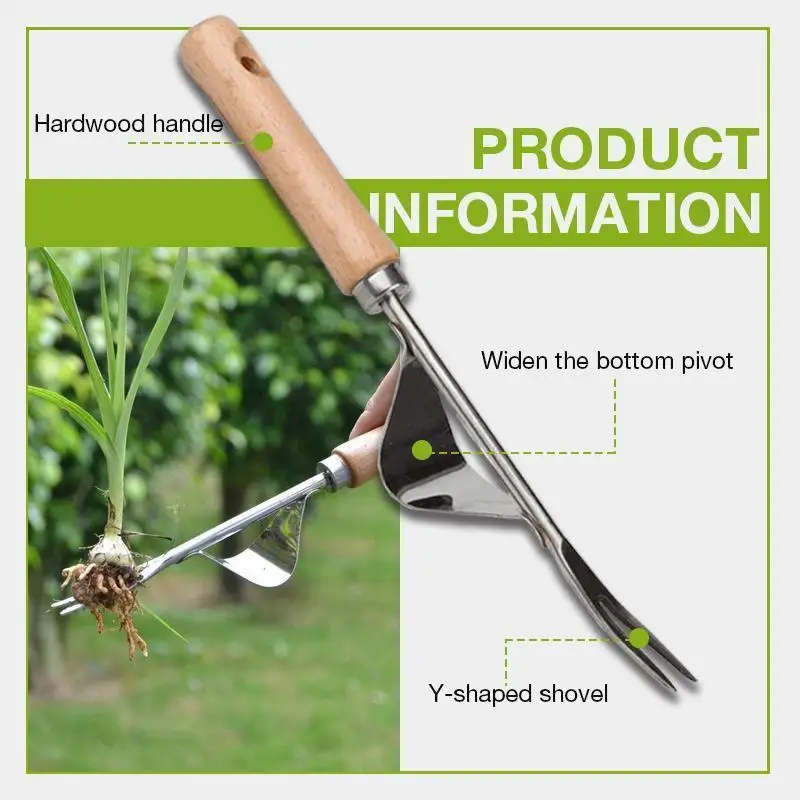 Gardening Hand Weeder Tools Manganese Steel Garden Weeders Grass Rooting Loose Soil Hand Weeding Removal Puller Weeder