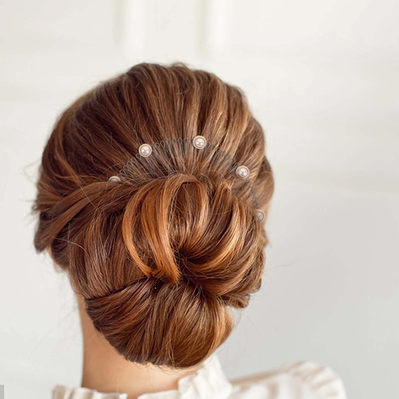 4 шт. U-образная невидимая фиксатор для волос, расческа, растягивающиеся невидимые заколки для волос с цветами, инструменты для укладки волос, аксессуары для волос