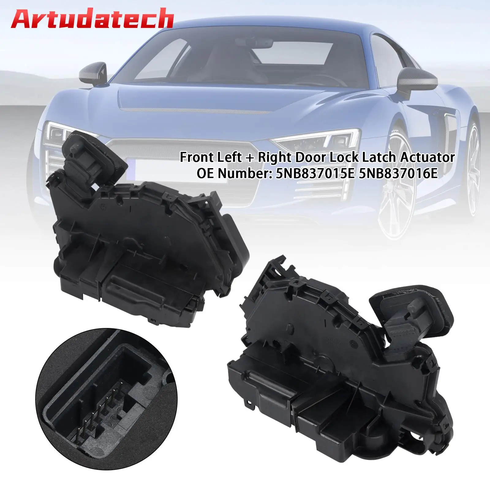 

Artudatech Front Left / Right Door Lock Latch Actuator 5NB837015E/016E For VW Golf 7 Audi Skoda Car Accessories
