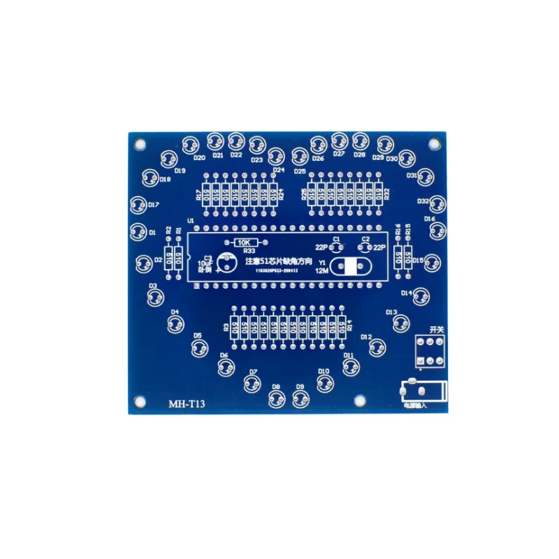 Hartvormige Elektronicakit Voor Arduino, Kleurrijke Gloed Led, Rgb-Module, Liefde Waterlicht, Stc89c52, 51, Enkele Chip, Microcompu