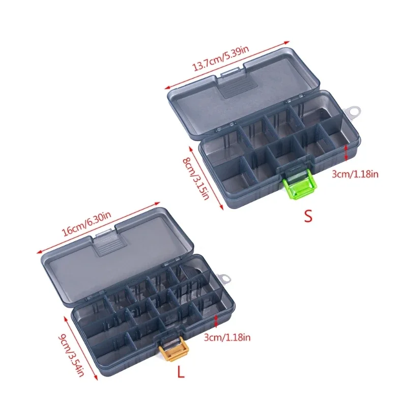 Waterproof Fishing Hooks Box Lure Storage Trags Organizers Box Transparent Adjustable Dividers Terminals Fishing Tackle