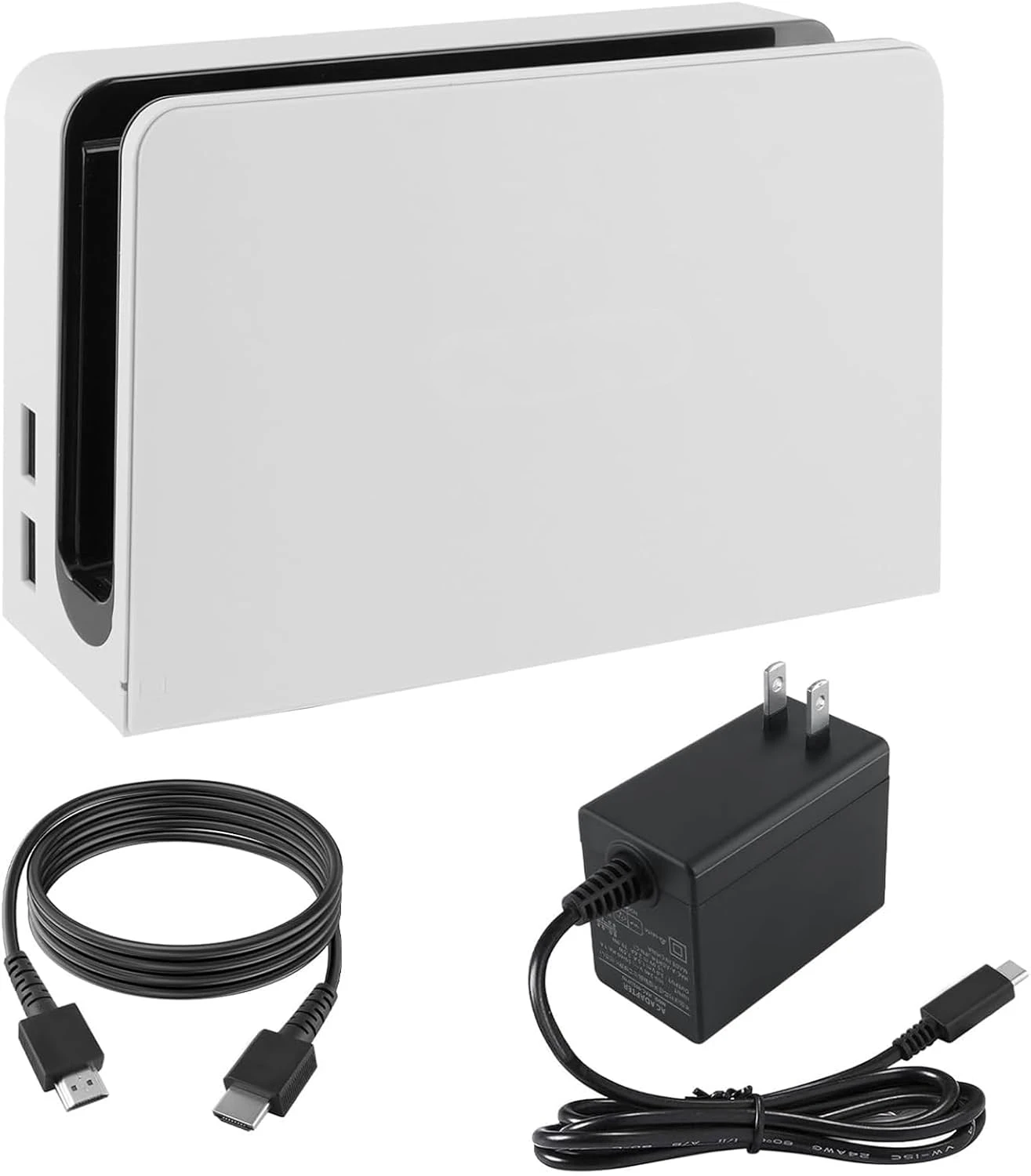 TV Dock Station BK-NS010 for Switch OLED with 1080P HDMI Cable and AC Adapter,3-1 Docking Station Set for TV & Switch