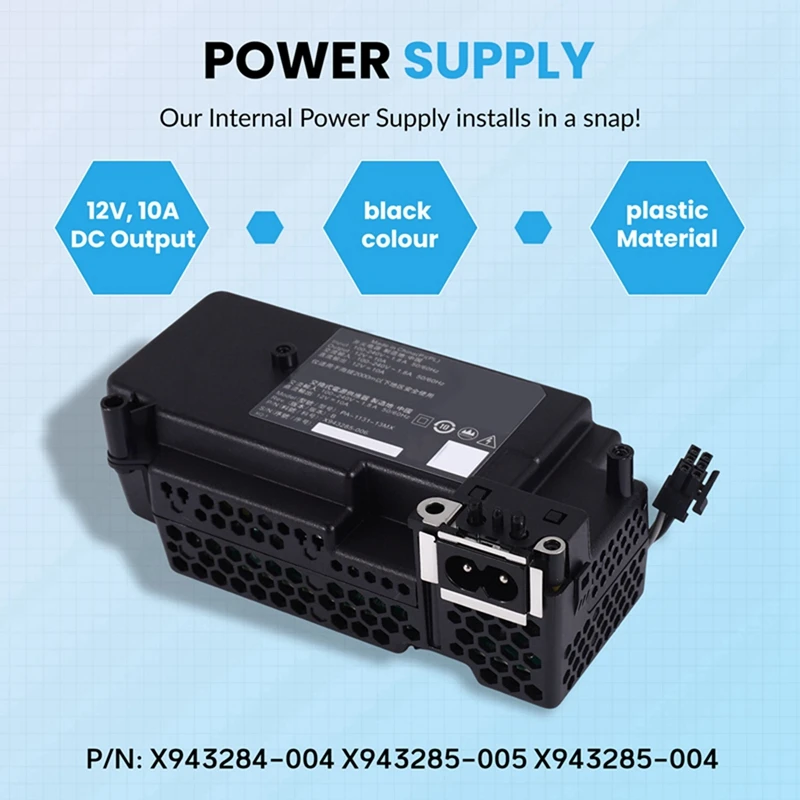 Replacement Power Supply AC Adapter for /Slim Console Repair Parts Internal Power Board N15-120P1A-ELEC