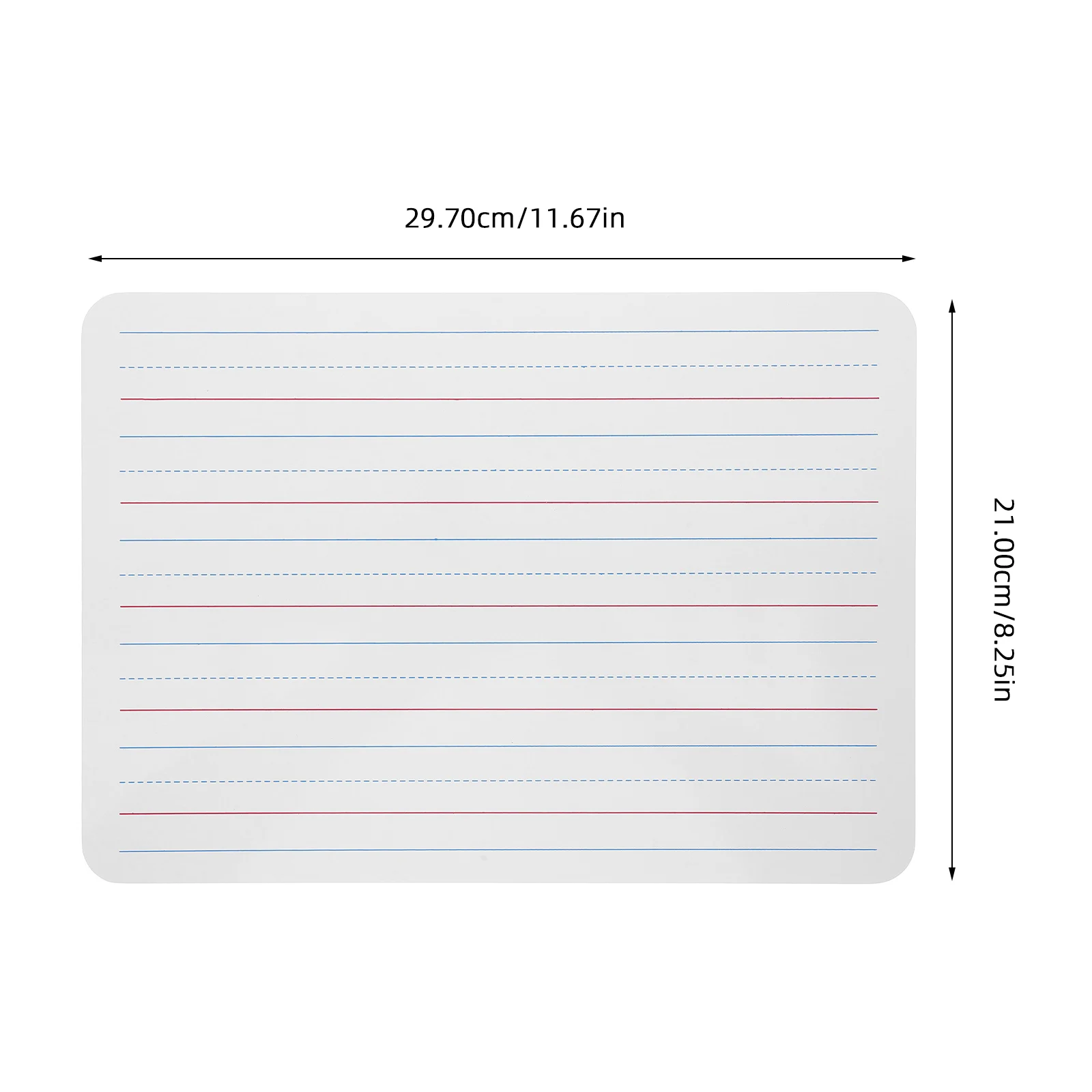 Double-Sided Four-Line Three-Grid Small Whiteboard Dry Erase Board English Writing Practice Portable Learning Board School