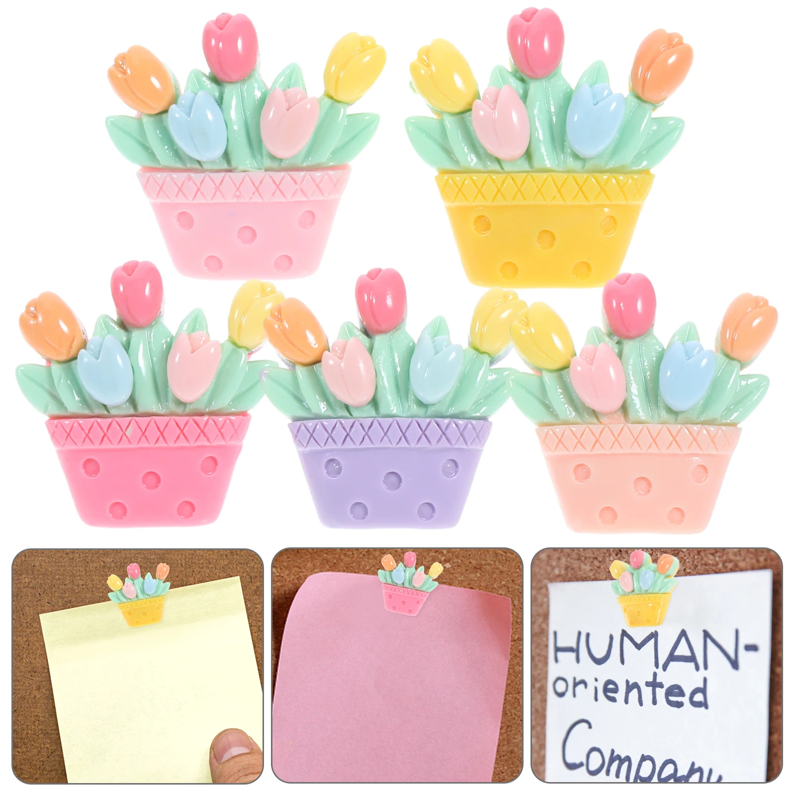 หมุดเรซิ่น 20 ชิ้น สีสันสดใส สำหรับแผนที่ อุปกรณ์สำนักงาน งานฝีมือ รูปทรงดอกไม้