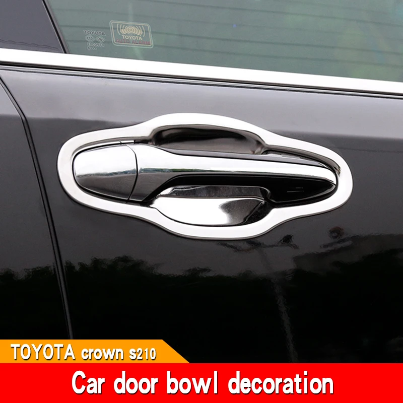 Suitable for refitting the scratch-resistant stainless steel interior of 210 series Honda Crown external handle door bowl.