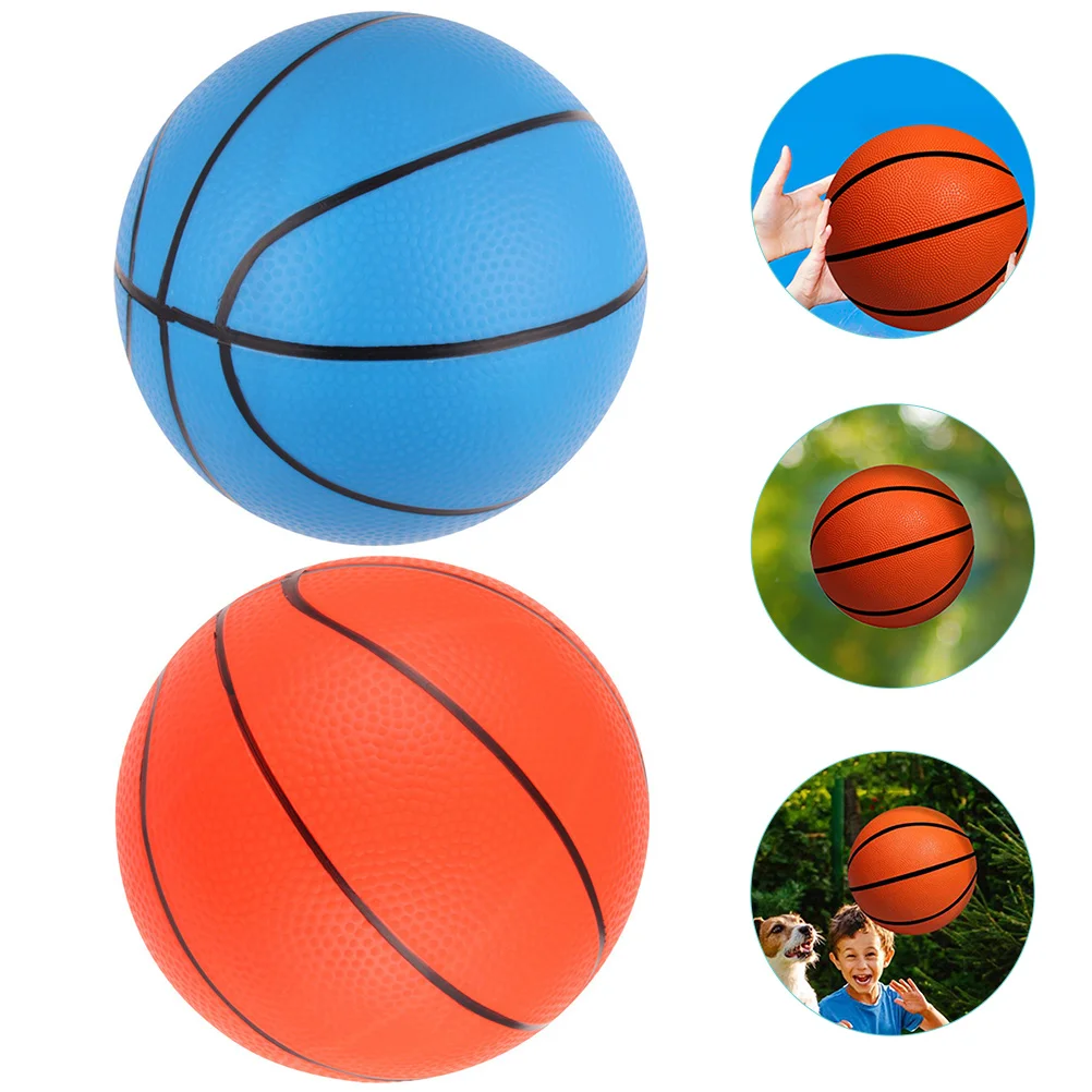 

2 Pcs Basketball Toy Small Indoor Toddler Pool Teenager Mini Elasticity Kids