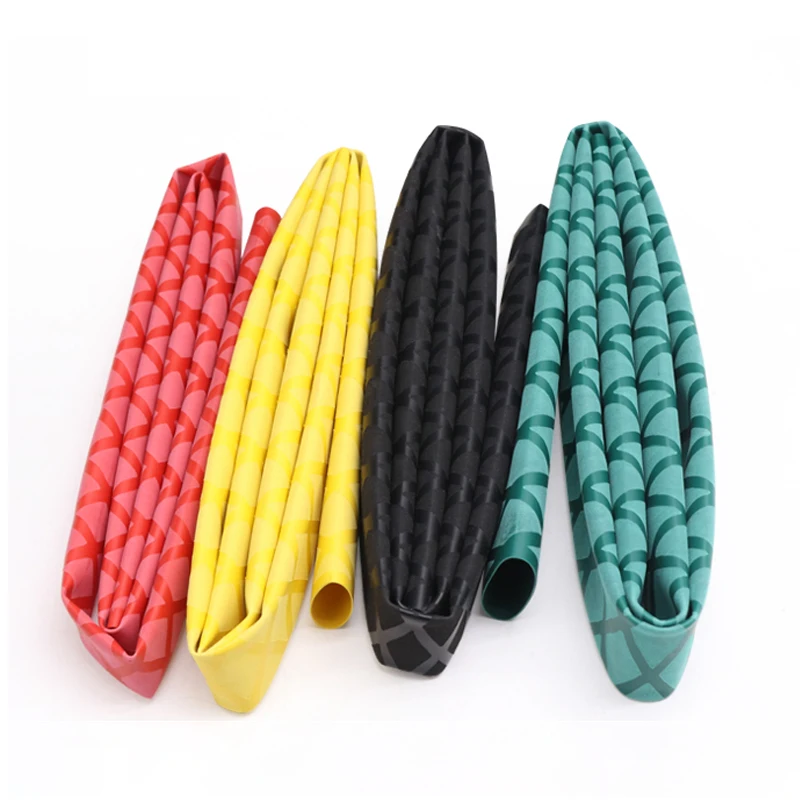 Tubo termorretráctil antideslizante para caña de pescar, protector de aislamiento eléctrico, Mango antideslizante, 7 colores, 15, 20, 22, 25, 28, 30, 35, 40mm, 1 m/unidad