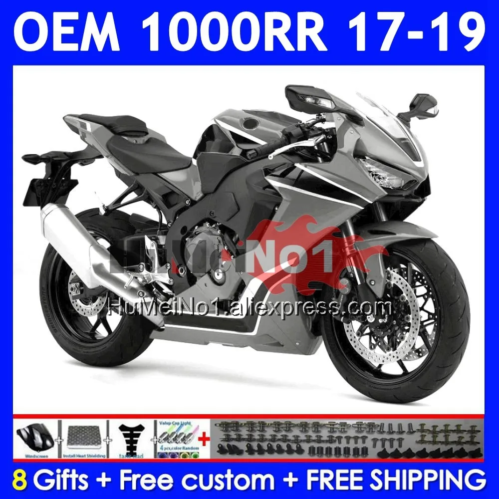 Injection Body For HONDA CBR1000 CBR 1000 RR CC CBR1000RR Grey Black 17 18 19 63No.132 CBR 1000CC 1000RR 2017 2018 2019 Fairing