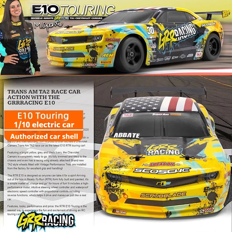 

HPI E10 Michele Abbate Chevrolet Shell Camaro 1/10 Ratio RC Electric Drift Car Remote Control Adult Children's Toy
