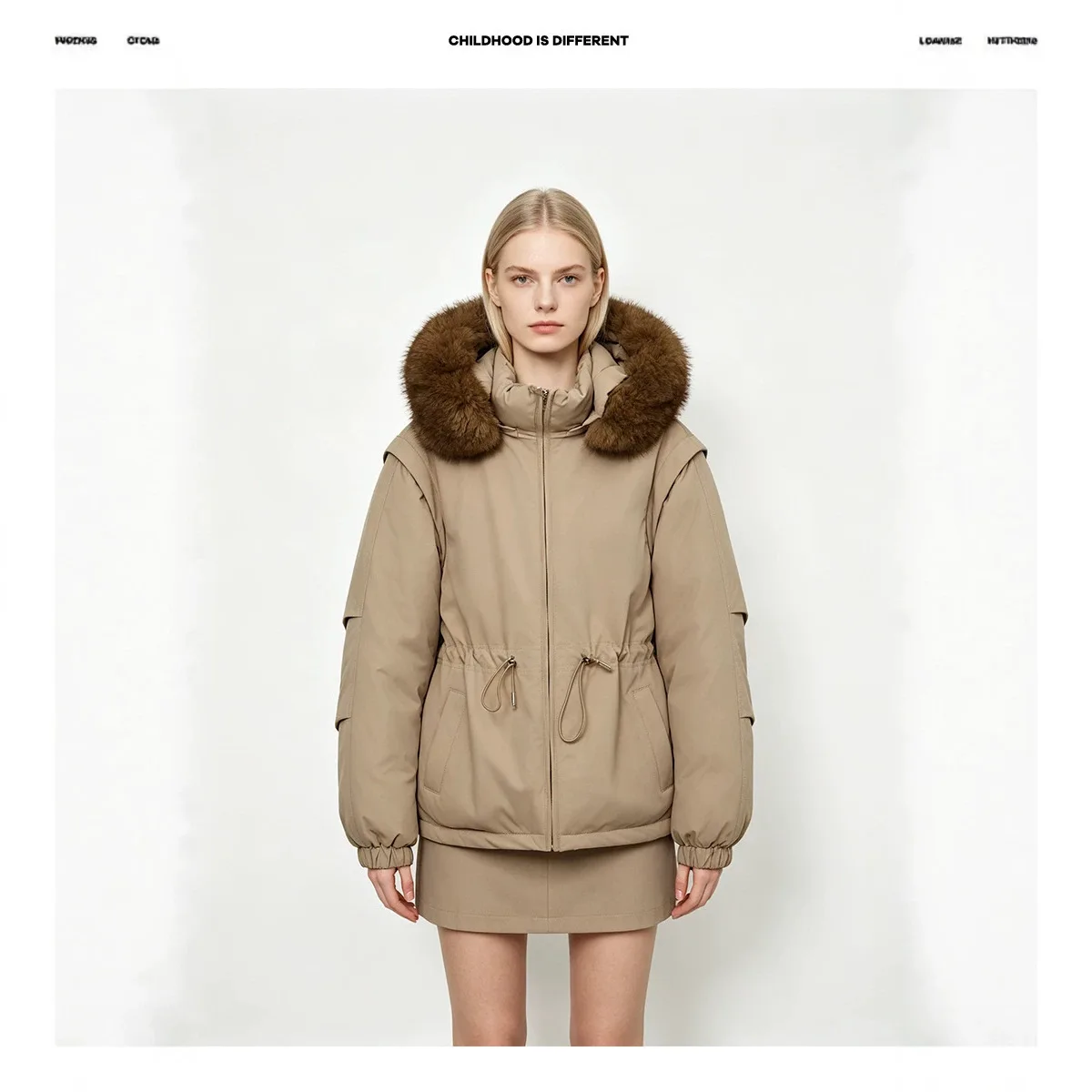 Fur collar pie overcome women's velvet padded jacket thickened to keep warm Korean version loose women's padded jacket small man