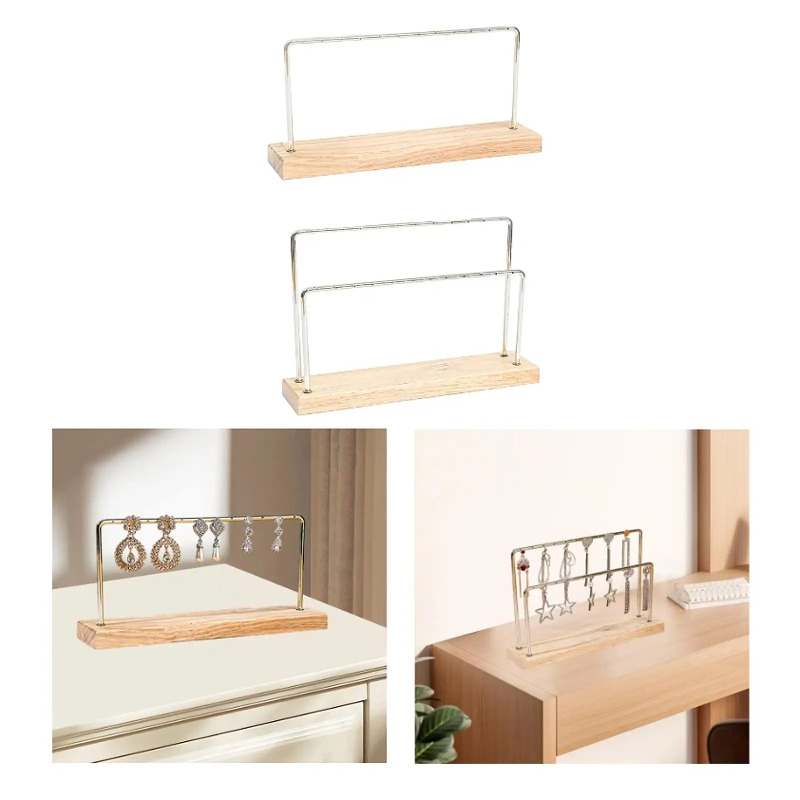 Soporte para pendientes, soporte organizador, tocador para el hogar, multiusos para mujeres y niñas con Base, soporte para joyería, organizador, estante para pendientes