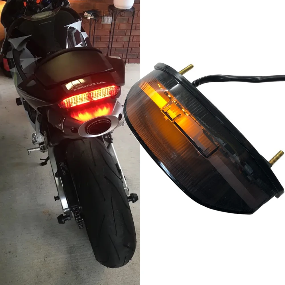 

Motorcycle Rear Tail Brake Light LED Turn Signals Integrated for Honda CBR600RR 2013-2022 2023 2024 CBR 600RR Fender Eliminator