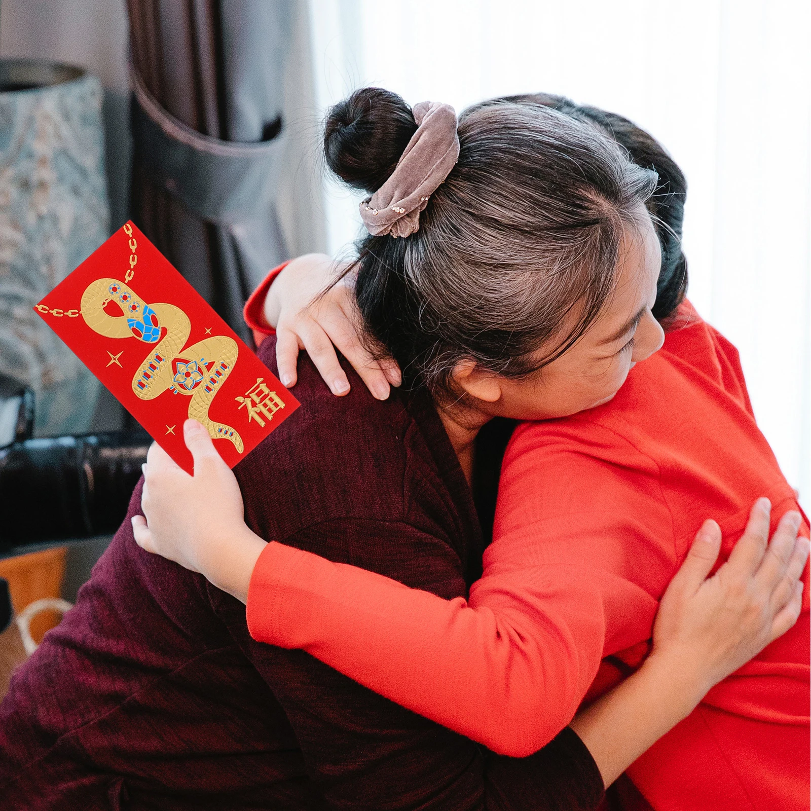 

30Pcs Chinese New Year Red Envelopes Money Pack Vibrant Cartoon Design Year of The Snake Lucky Hong Bao Wedding Gift