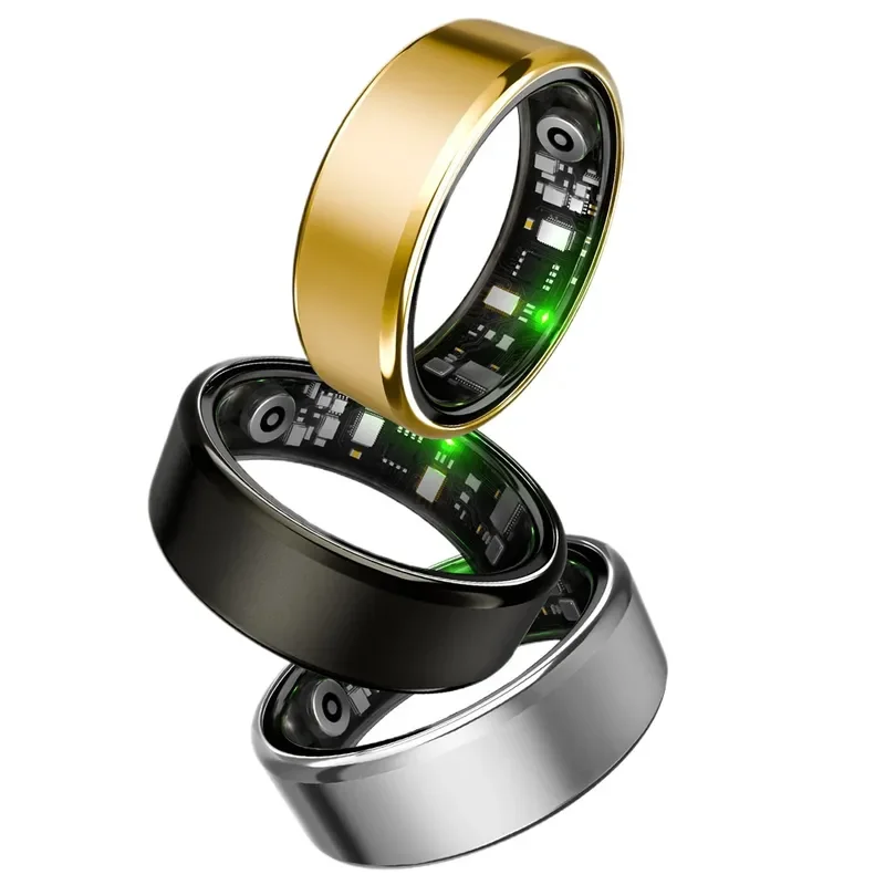 R100 Smart Ring Heart Rate Blood Oxygen Sleep Tracker Step Counter Multi Sport Fitness Health Monitor Wearable Device for Men