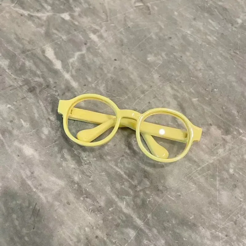 Occhiali da 6,5 cm per Labubu Occhiali in plastica trasparente per bambole 1/3 BJD Occhiali da sole per Labubu il mostro Accessori per bambole Regali