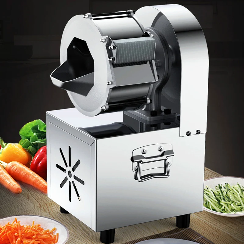 Stainless Steel Vegetable Cutter Machine Chopper Electric Food Slicer Commercial Multifunction Shred Knife 220V