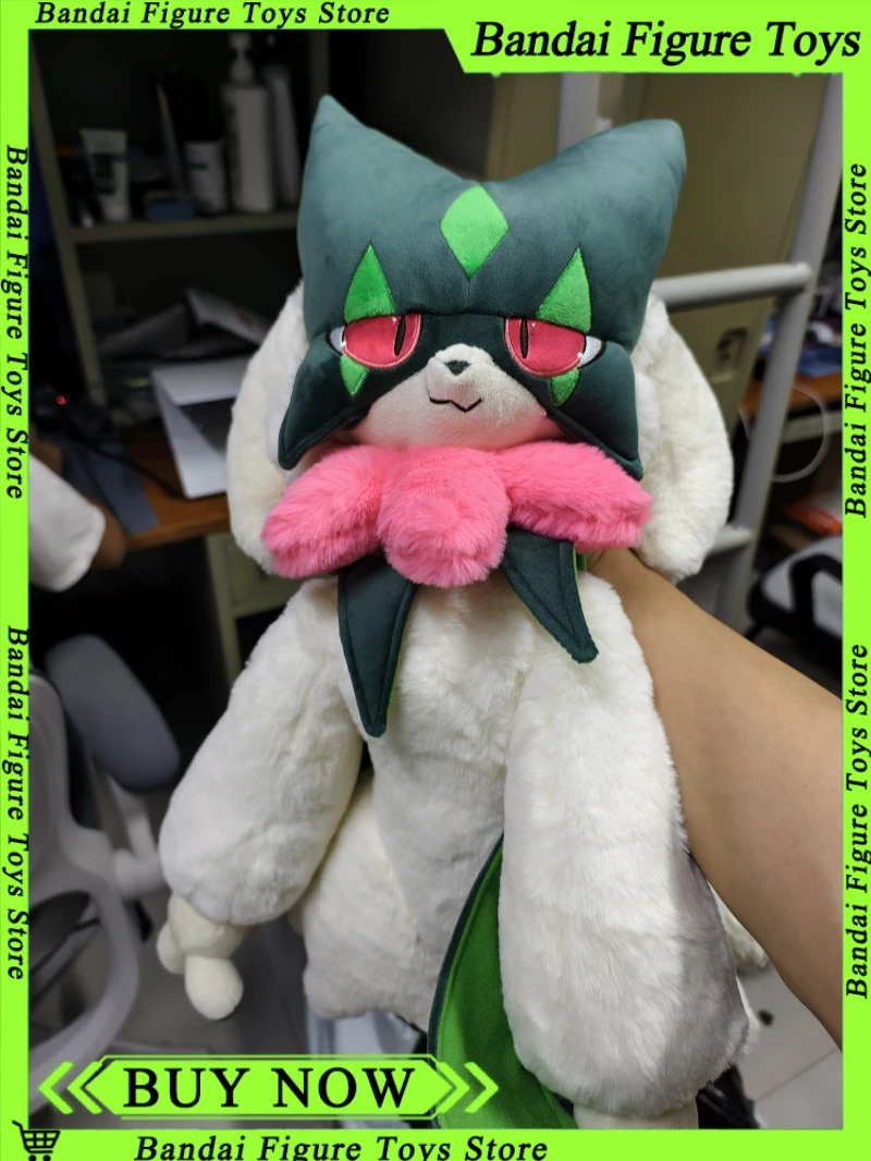 80-170cm Pokemon Crystal Velvet Version Meowscarada Plush Doll Throw Big Stuffed Pillow Room Decor Anime Birthday Christmas Gift
