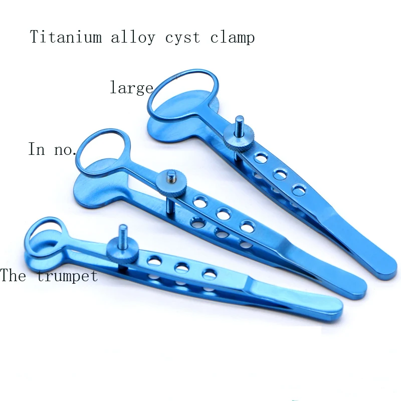 Titanium alloy cyst clamp ophthalmic instrument transfer tool Double eyelid meibomian gland cyst forceps Granuloma clamp