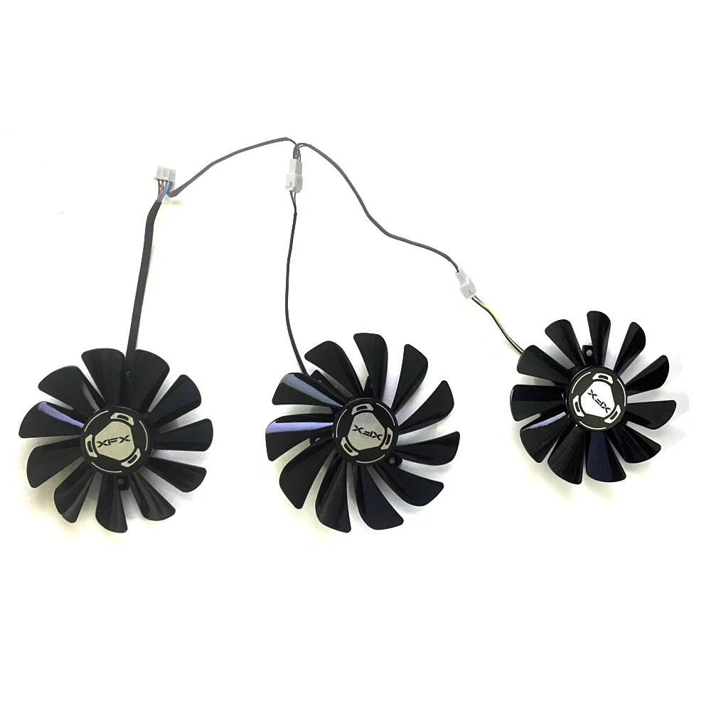 Novo 85mm 95mm 4pin cf1010u12s rx 5700 xt gpu ventilador para xfx rx 5700 radeon rx5700 xt 5600xt thicc iii rx5800 gráficos ventiladores de refrigeração