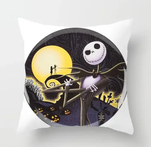 Christmas Night Shock Pillowcase Polyester Horror Throw Decorative Pillowcase Home Bedroom Hotel Car Seat Decorative Pillowcase.