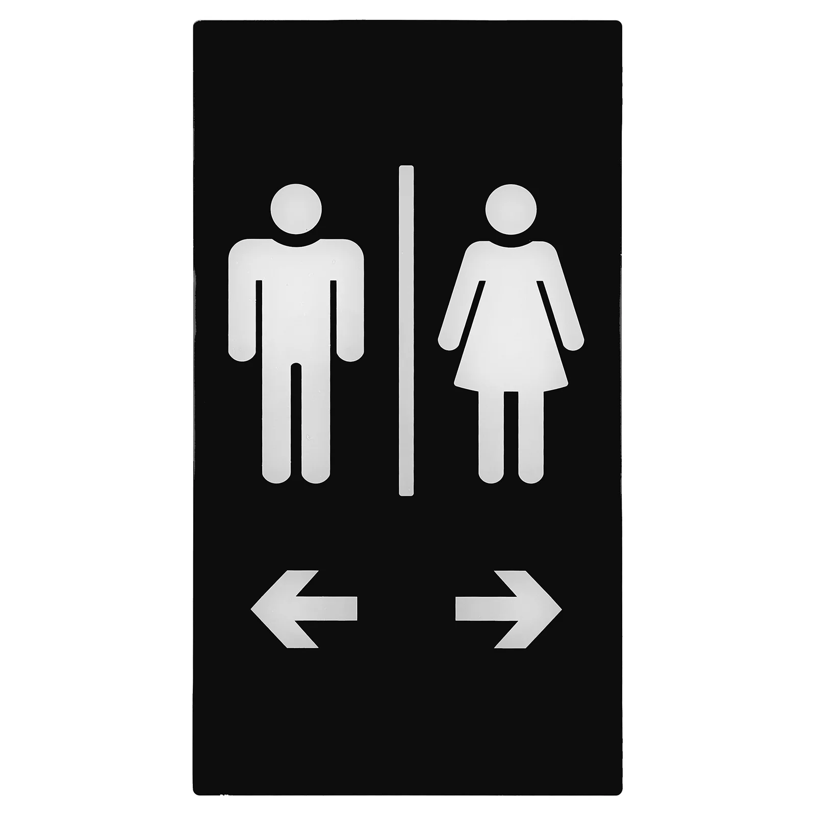 

Acrylic Bathroom Toilet Guiding Sign For Men Women Wall Mount Washroom Identification Marker Restroom Door Symbol Lavatory Sign