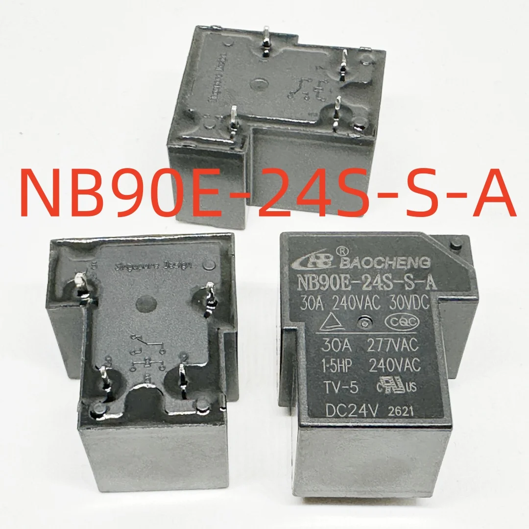 Relais Électromécanique NB90E-12S-SA / NB90E-24S-SA (T90-1A-4P) 12V Ou 24V - 30A - 4 Broches - Puissant Et Fiable