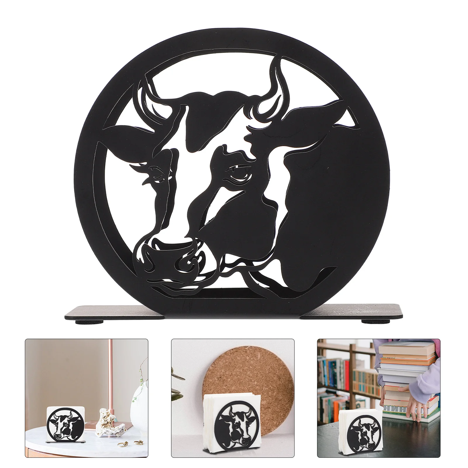 1 قطعة حامل الأنسجة الأنيقة رف الورق الحديد التصميم الحديث سطح المكتب زخرفة هدية مفيدة لأي مناسبة حامل مناديل #2