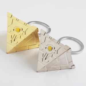 Yu-Gi-Oh Anime Keychain للرجال والنساء ، Yu-Gi-Oh ، Millennium Wheel ، Millennium Puzzle ، قلادة Wishing ، مجوهرات سلسلة مفاتيح السيارة أعلى 10 مبيعات منشار ذهبة - رقم 5