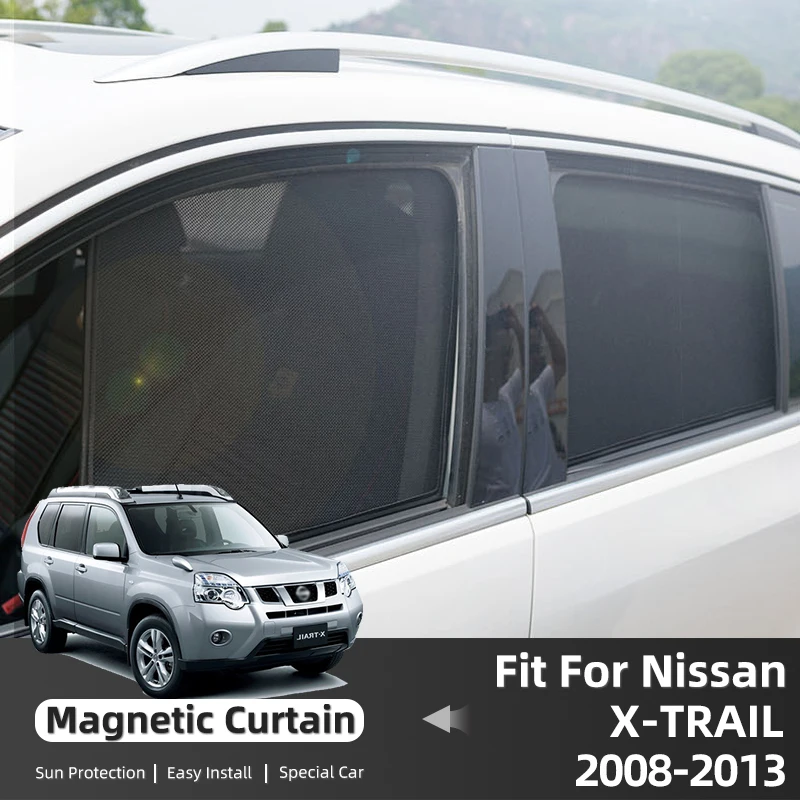 

For Nissan X-TRAIL T31 XTRAIL 2008-2013 Magnetic Car Sunshade Front Windshield Curtain Rear Side Window Sun Shade Shield