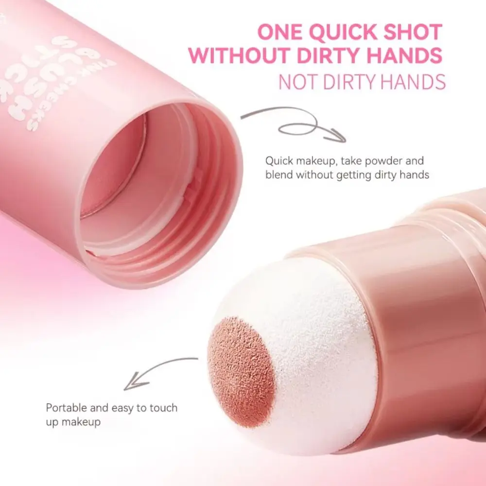 Blush naturale a lunga durata Blush multiuso in velluto per guance Facile da applicare Trucco in crema per fard solido a bassa saturazione