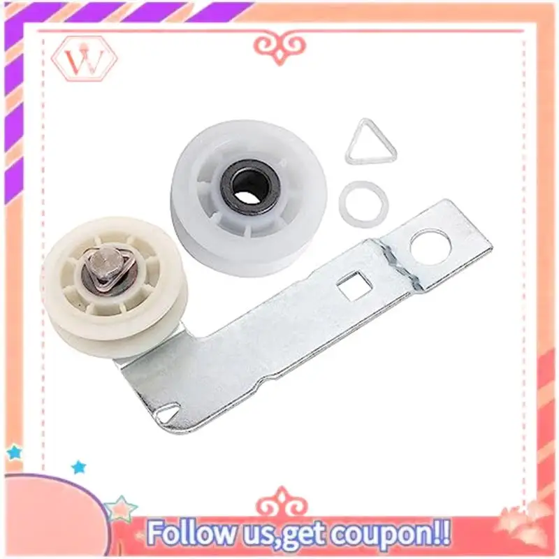 

661570 & 279640 & W10837240 Dryer Belt And Pulley Kit Replacement Parts, Dryer Wear Part Replacement Fits Most Dryers