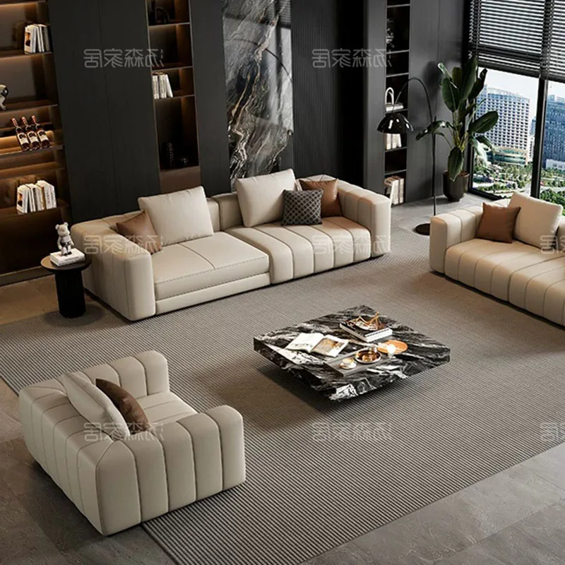 Luxury Modern Living Room Sofas Puffs Futon Sectional Armchair Nordic Living Room Sofas Replica Designer Divano Home Furniture - view 5