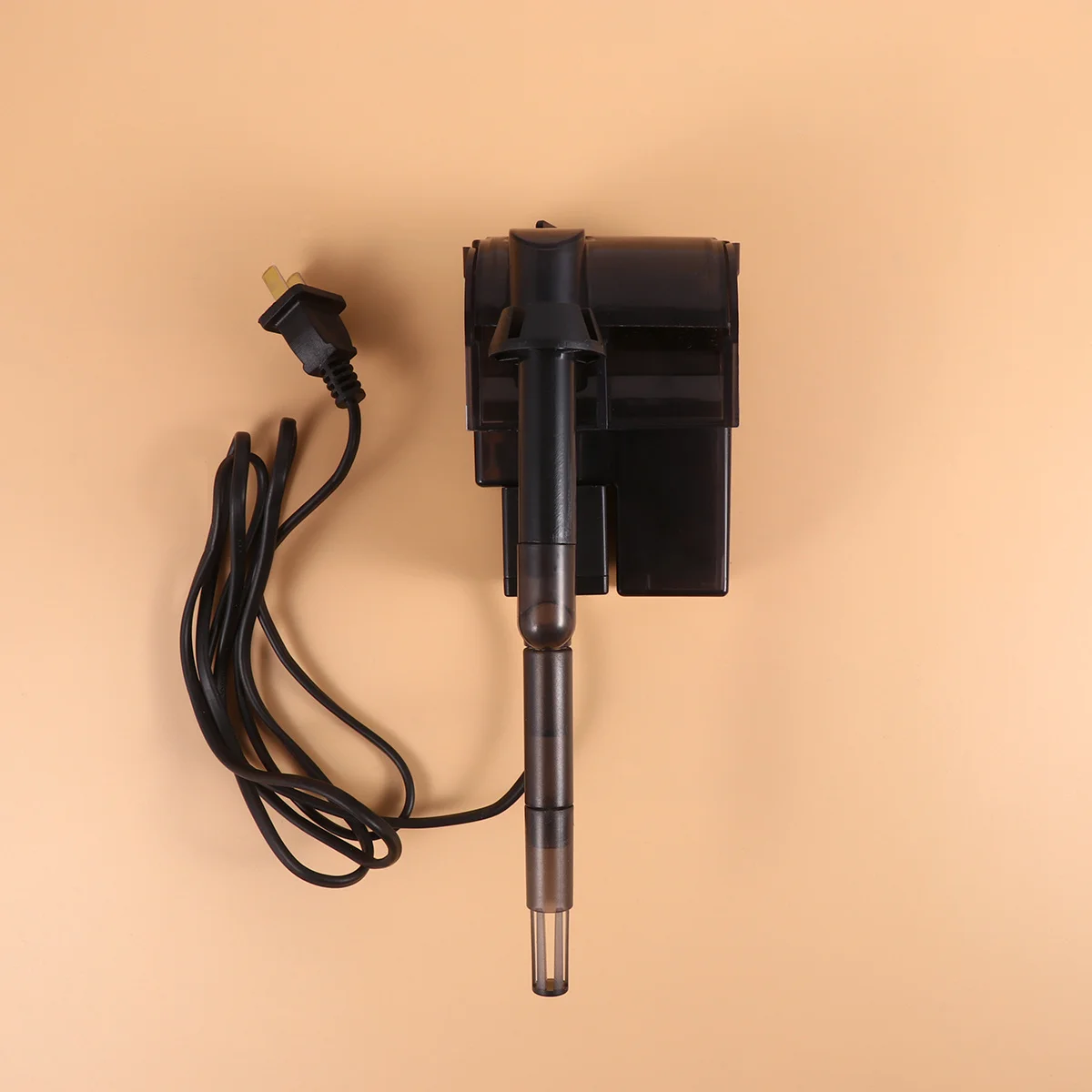 

Hanging Wall Mounted Aquarium Filter 2W 300L/H Black Waterfall Design Fish Tank Filtration Oxygen Pump Submersible Aeration