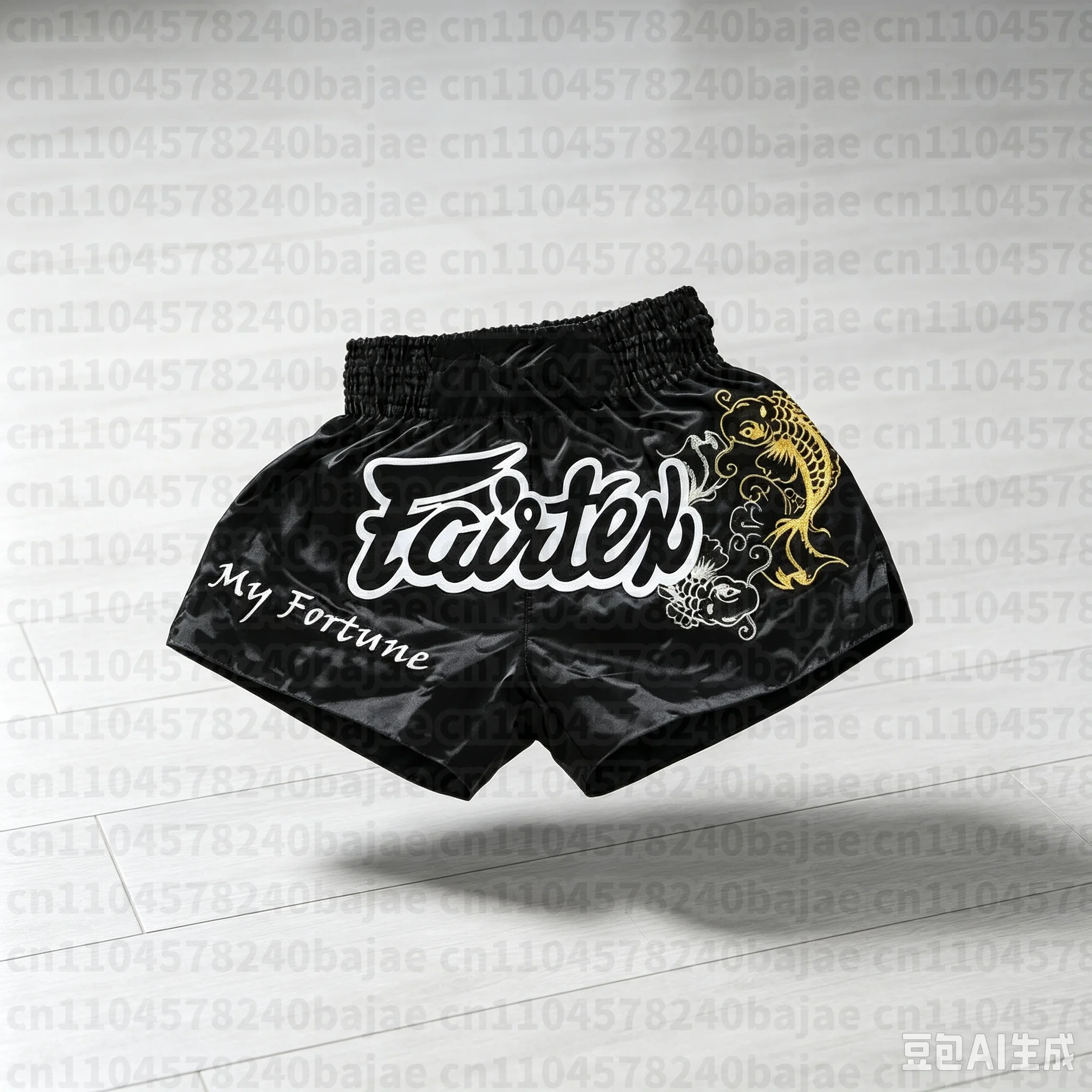 Thai-Boxshorts für Erwachsene, Männer und Frauen, sowie für Kinder – Boxtrainings- und Muay-Thai-Kampfshorts. – Detail 4