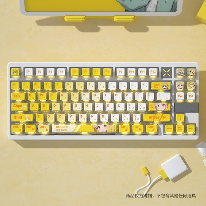 SPYSELF Bocchi the Rock! Ijichi Nijika 4-sided Translucent Pudding Keycaps PBT Sublimation