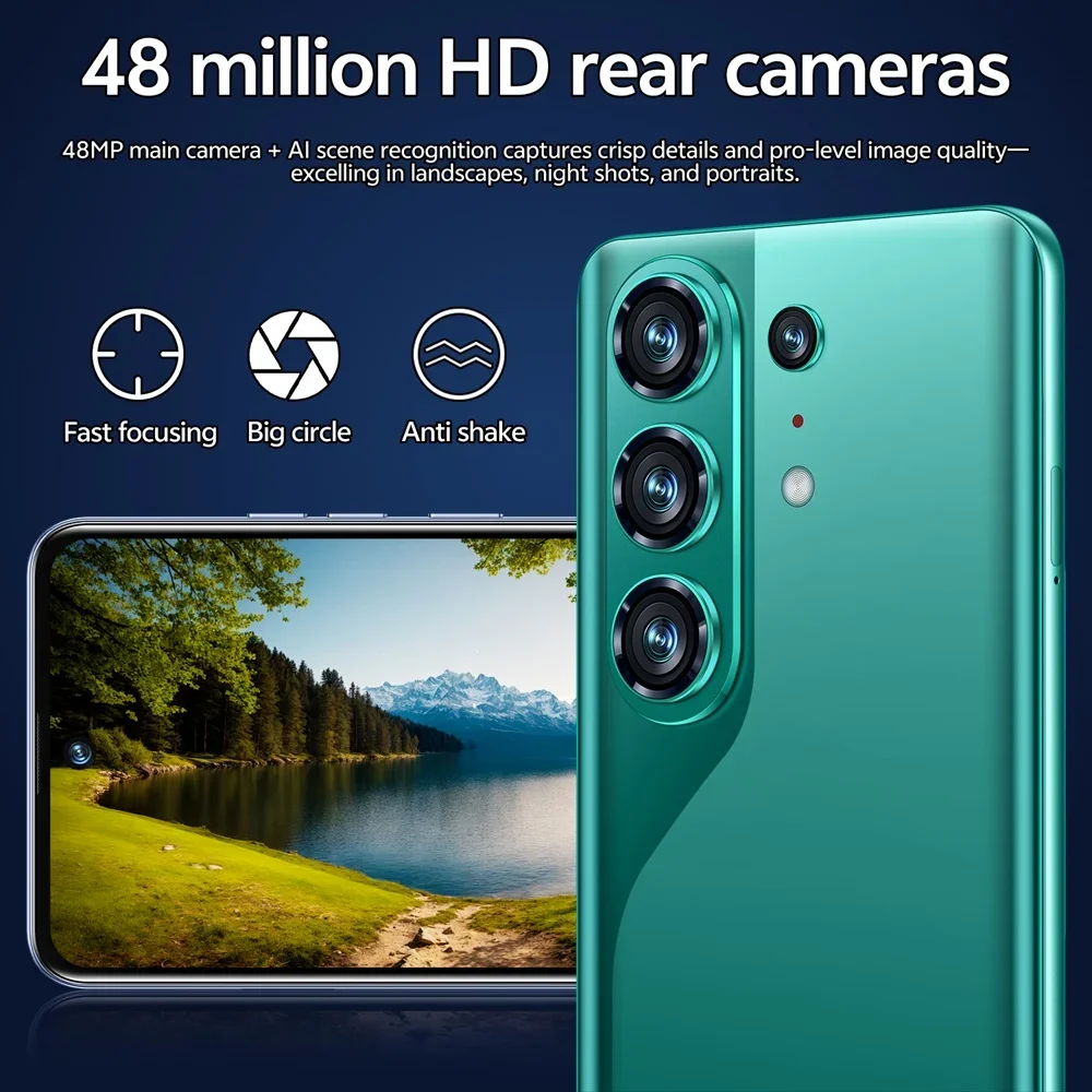 K-Touch Mobile Phones C26 Ultra Android 15 Smartphone 7.3 Inch Cell Phone 8000mAh Face Unlock 5G Dual SIM 16+48MP Camera Global Version Cellphones For Men Women