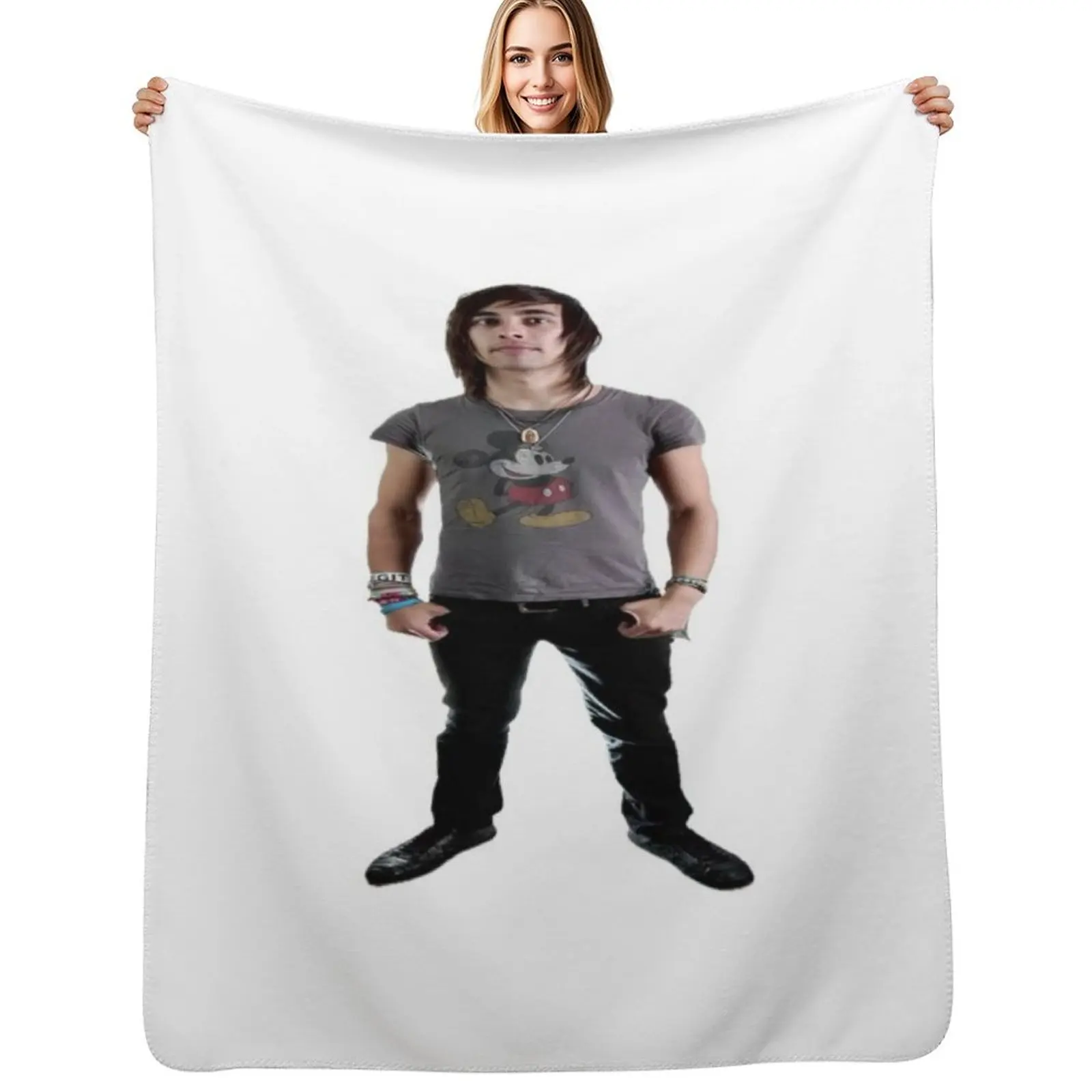 

Vic Fuentes Throw Blanket Decorative Throw manga anime Large Blankets