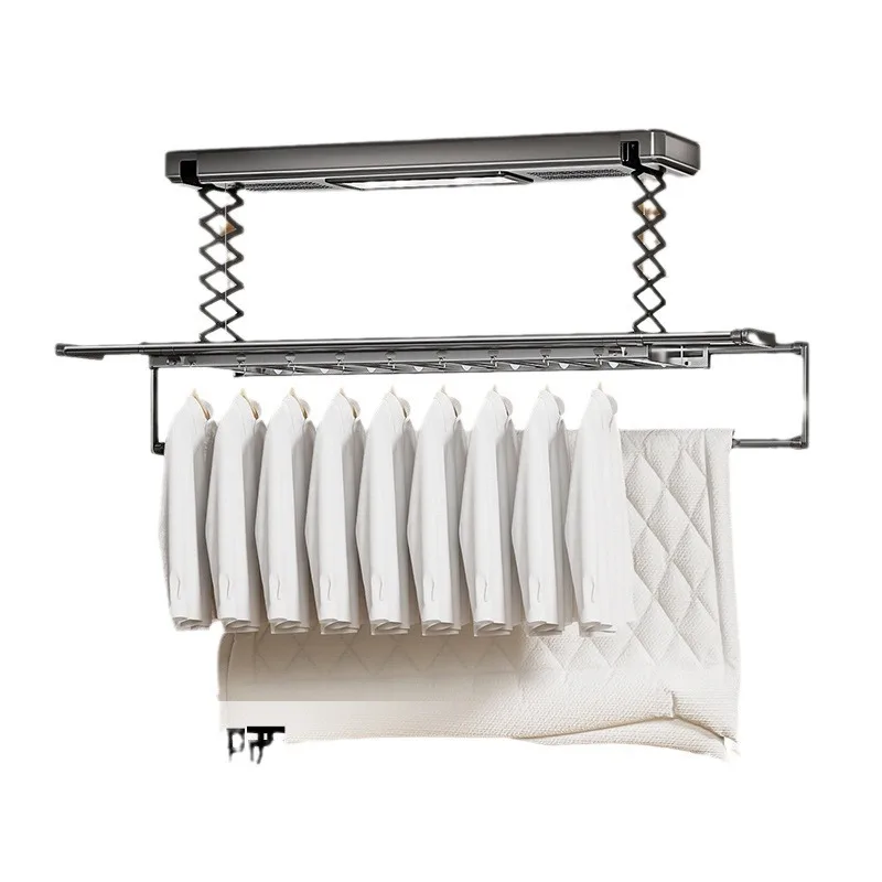 Electric clothes hanger balcony intelligent remote control lifting and drying clothes hanger household fully automatic