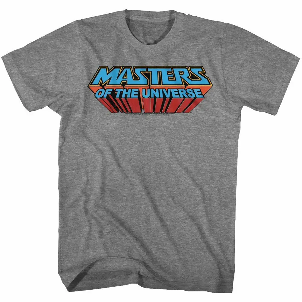 Masters Of The Universe Logo Retro Graphite T Shirt