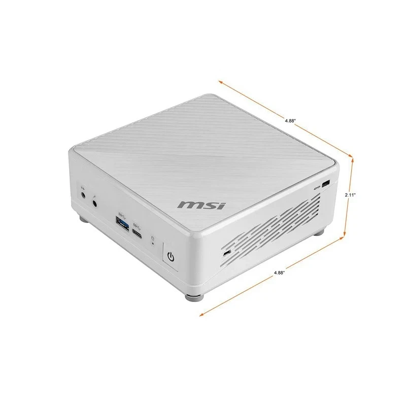 MSI Cubi 5 Cubi 5 10M-493XCN Branco Mini PC Host i5 10210U CPU 8G RAM + 256GB SSD