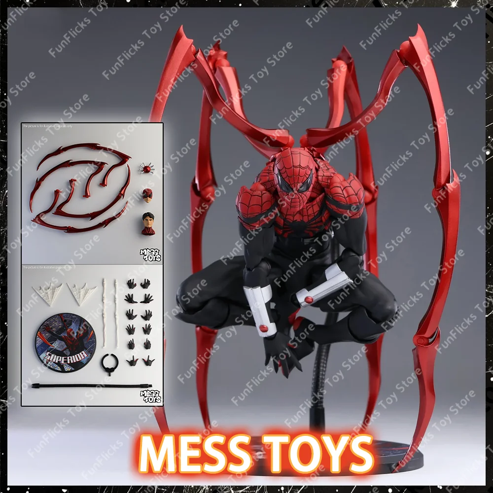 ألعاب MESS الجديدة متفوقة الرجل العنكبوت Messtoys سبايدرمان طبيب الأخطبوط بيتر باركر الجار أنيمي عمل الشكل هدية عيد الميلاد لعبة طفل
