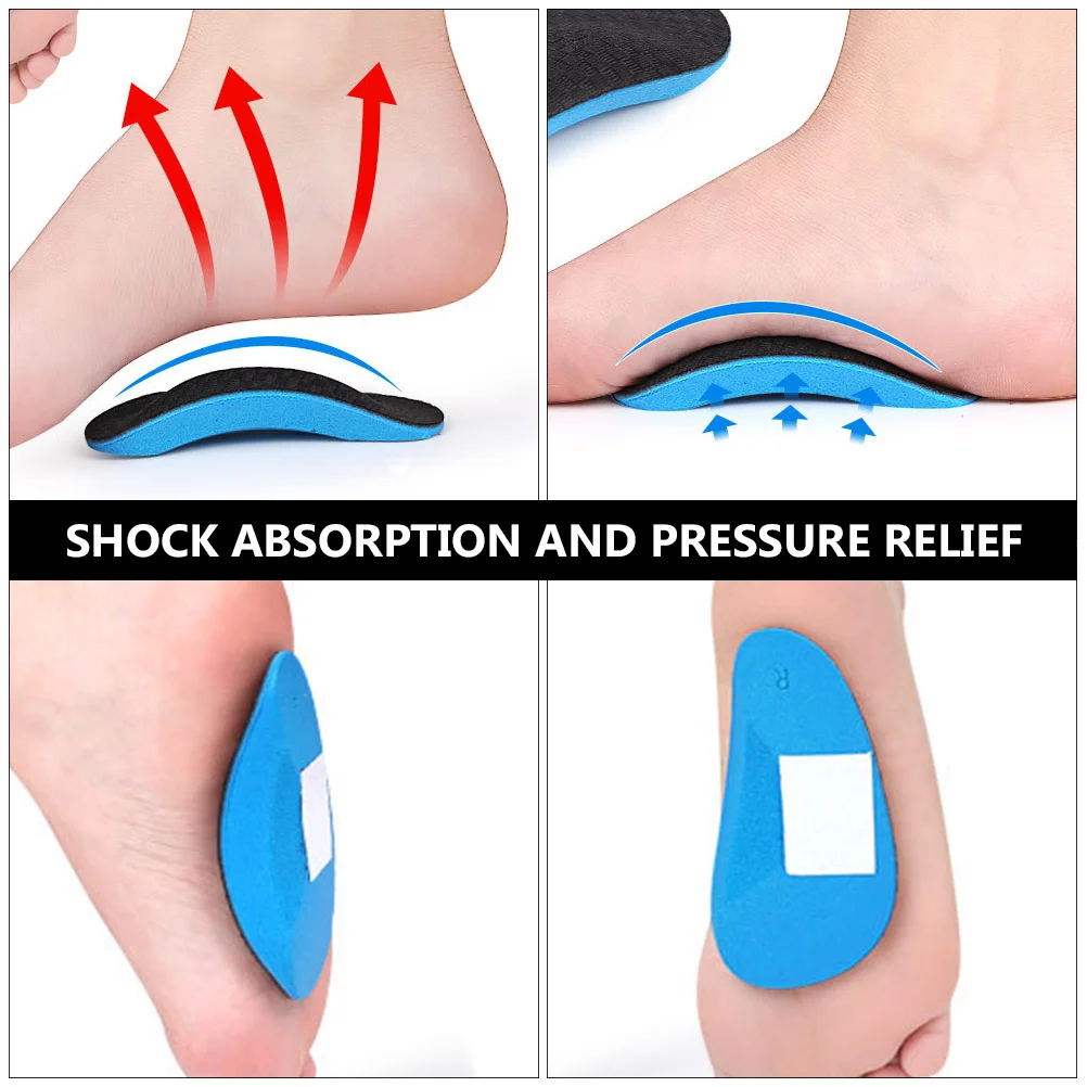 

2pcs Half Insoles Arch Support Pad Sweat-Absorbing Shockproof Non-Slip Foot For Sports Daily Use Foot Pad