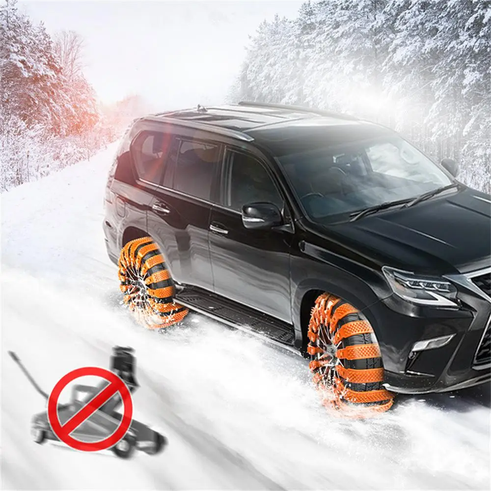 New Snow Chain Widen Thicken Car Tire Crawler Type Plastic Anti-skid Chain Winter Wheel Tyre Anti-Slip Ties Emergency Tools