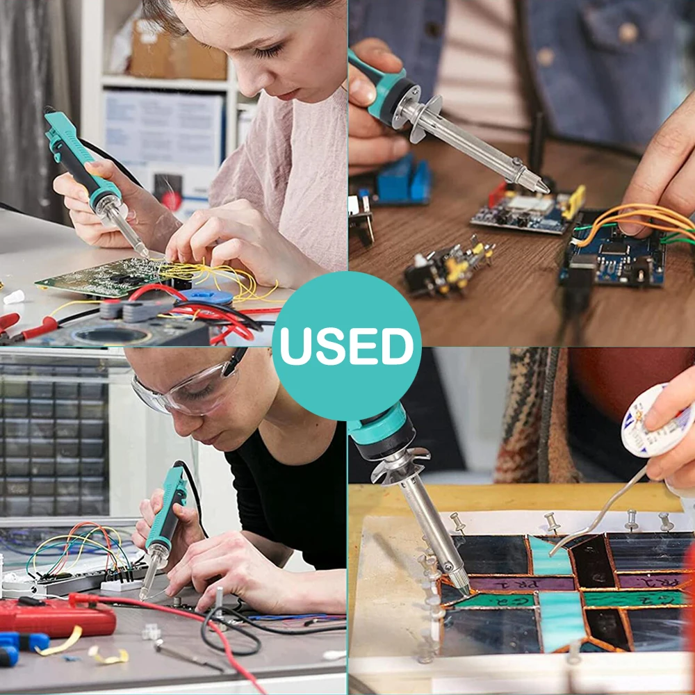 Yihua 929d v lata otário elétrica desoldering ferro solda otário bomba desoldering com desoldering bicos através-buraco desolder