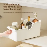 Carrito organizador con ruedas para bajo fregadero - 7.90 € Carrito organizador con ruedas para bajo fregadero